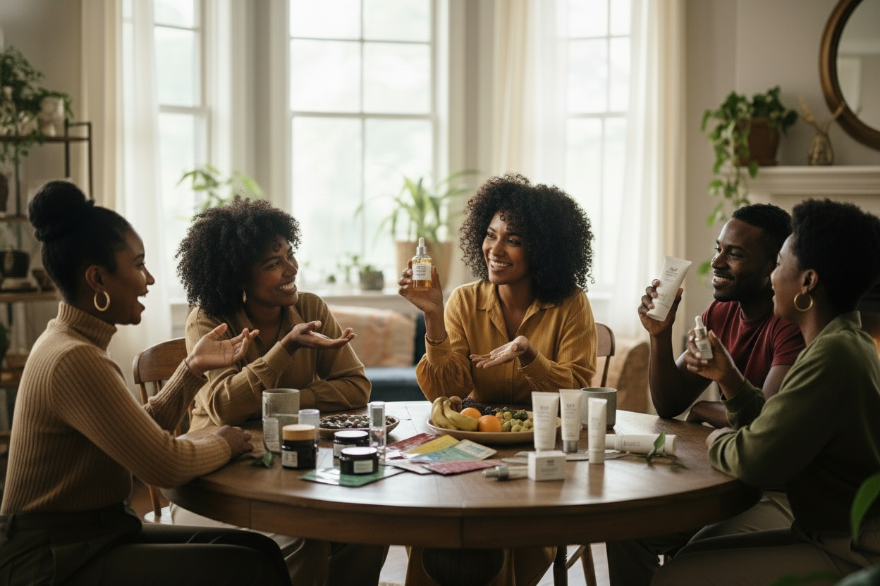add beauty products on the table as well